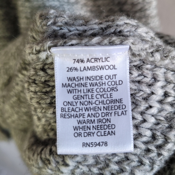 Lambswool Blend Sleeveless Turtleneck Dress Womens L - Picture 7 of 7